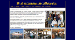 Desktop Screenshot of klabautermann-schifffsreisen.de